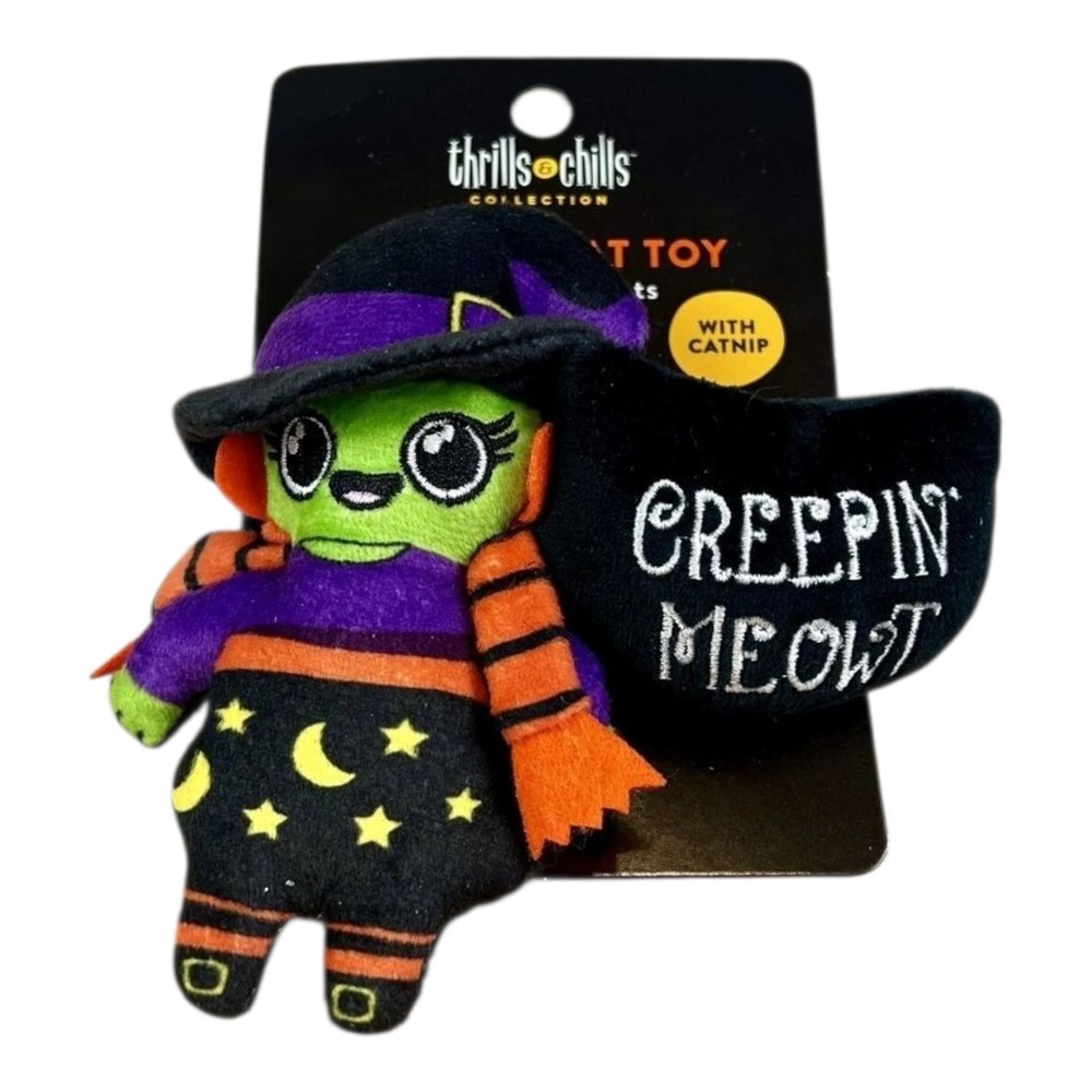 Creepin' Meowt Cat Catnip Toys Halloween Pet Toy Thrills & Chills